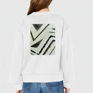 Women Geometric Ways Crew Neck Sweatshirt