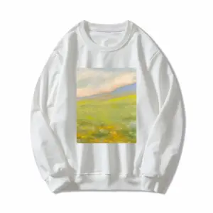 Women Flower Field Crew Neck Sweatshirt