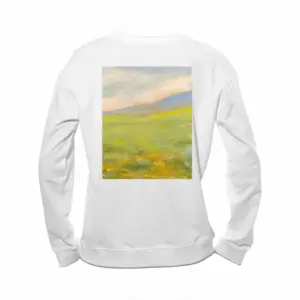 Women Flower Field Crew Neck Sweatshirt