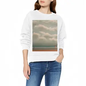 Women A Day At The Beach Mother And Child Crew Neck Sweatshirt