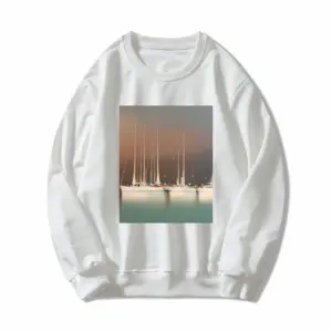 Women Sailboats In Thunderstorm Crew Neck Sweatshirt