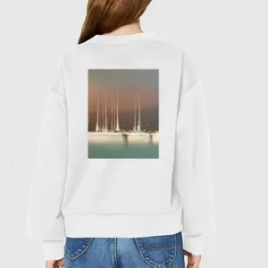 Women Sailboats In Thunderstorm Crew Neck Sweatshirt