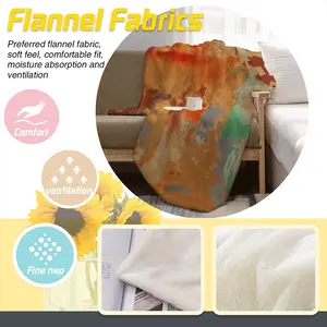 Palm Crest Flannel Blanket (Multi-Size, Vertical)