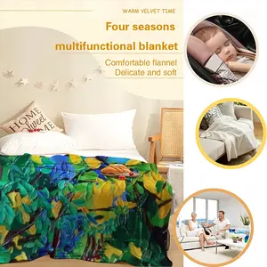 Ballinspittle Forest Flannel Blanket (Multi-Size, Vertical)