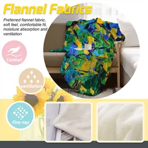 Ballinspittle Forest Flannel Blanket (Multi-Size, Vertical)