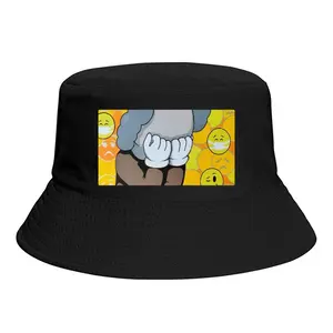 Dont Worry - Kaws Kaws Blackout Poster Emoji Allrightsreserved Thick Fisherman Hat