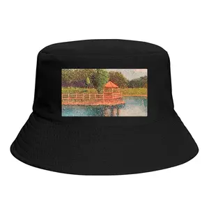 Gazebo On The Lake Thick Fisherman Hat