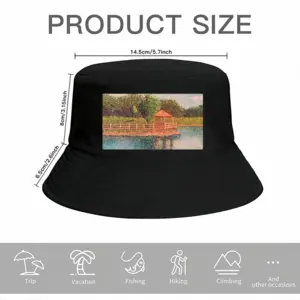 Gazebo On The Lake Thick Fisherman Hat