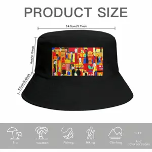 Supermarket Scene Thick Fisherman Hat