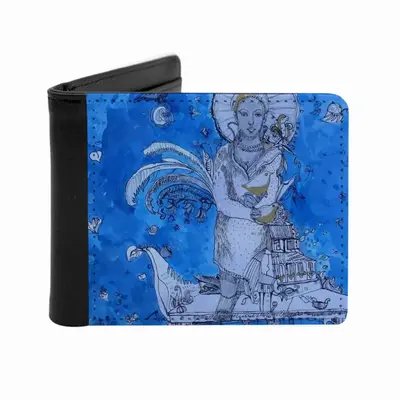 Drawing Ink - Blue Diva Men's Wallet