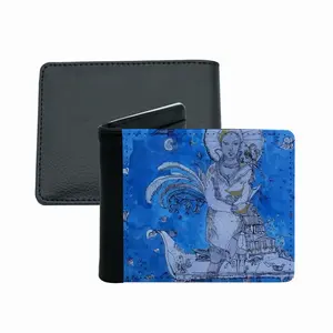 Drawing Ink - Blue Diva Men's Wallet