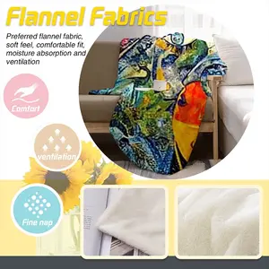 Berenice Fragment Q Flannel Blanket (Multi-Size, Vertical)