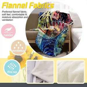 Berenice Fragment W Flannel Blanket (Multi-Size, Vertical)