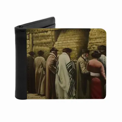 Jewish Pilgrims At The Western Wall Men's Wallet