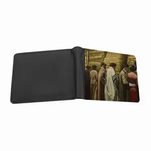 Jewish Pilgrims At The Western Wall Men's Wallet