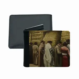 Jewish Pilgrims At The Western Wall Men's Wallet