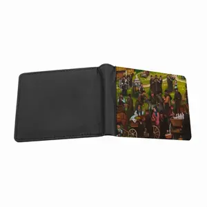 Jewish Market In The Shtetl Men's Wallet