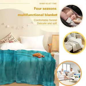 The Sea Flannel Blanket (Multi-Size, Vertical)