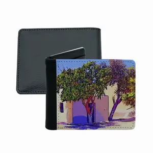 Santorini Trees In Oia Men's Wallet