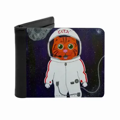 Cat X Cat Space X Galaxy Astronaut Astronomy Animals Men's Wallet