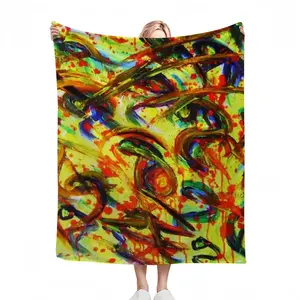 Chaos Flannel Blanket (Multi-Size, Vertical)