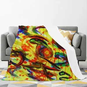 Chaos Flannel Blanket (Multi-Size, Vertical)