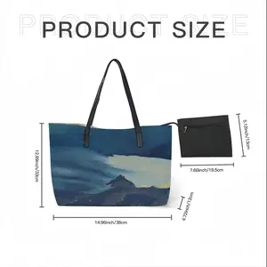 Water Elephant Leather Shopping Hanbag