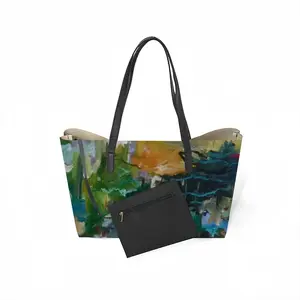 The Beauty Of Nature Leather Shopping Hanbag