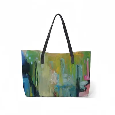 Weeping Willow Leather Shopping Hanbag