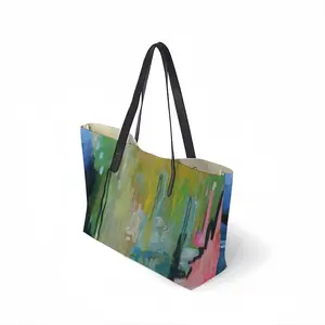 Weeping Willow Leather Shopping Hanbag