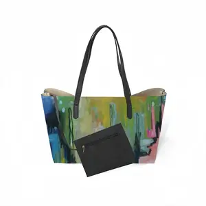 Weeping Willow Leather Shopping Hanbag