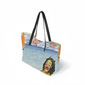 Fear Of Clowns Leather Shopping Hanbag