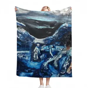 Rain Storm Flannel Blanket (Multi-Size, Vertical)