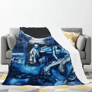 Rain Storm Flannel Blanket (Multi-Size, Vertical)