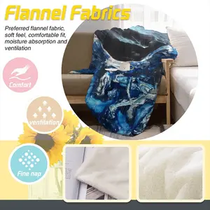 Rain Storm Flannel Blanket (Multi-Size, Vertical)