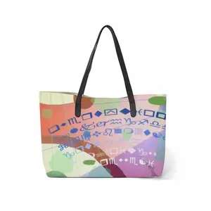 Swimming Girl Leather Shopping Hanbag