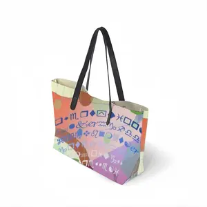 Swimming Girl Leather Shopping Hanbag