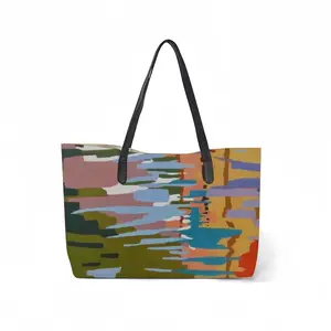 Reflections In Water 4 Leather Shopping Hanbag