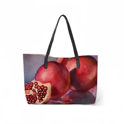 The Pomegranates Leather Shopping Hanbag