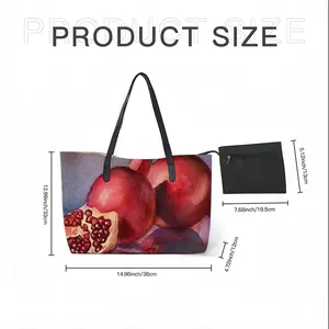 The Pomegranates Leather Shopping Hanbag