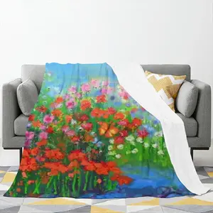 Butterflies Are Free Ii Flannel Blanket (Multi-Size, Vertical)