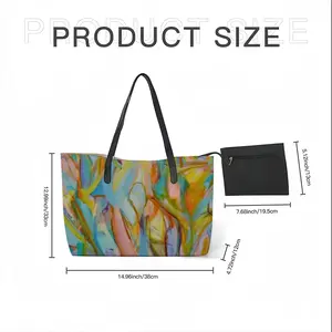 Flourish Code Leather Shopping Hanbag