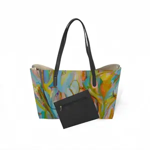 Flourish Code Leather Shopping Hanbag