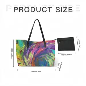 Waves Of Love Leather Shopping Hanbag