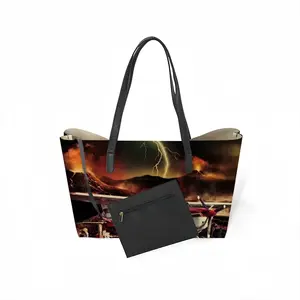 Island Escape Leather Shopping Hanbag