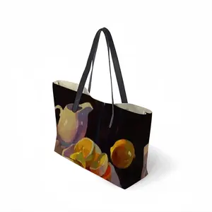 Still Life With Lemon Leather Shopping Hanbag