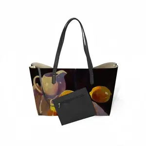 Still Life With Lemon Leather Shopping Hanbag