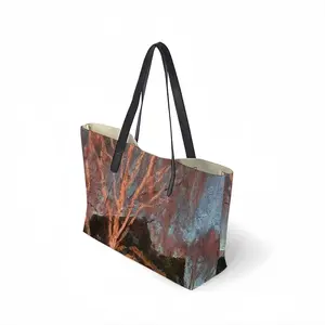 Autumn Sunset Leather Shopping Hanbag