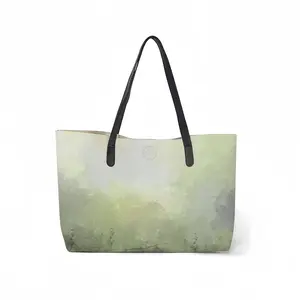 Mist On The Shore Leather Shopping Hanbag