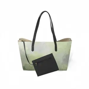 Mist On The Shore Leather Shopping Hanbag